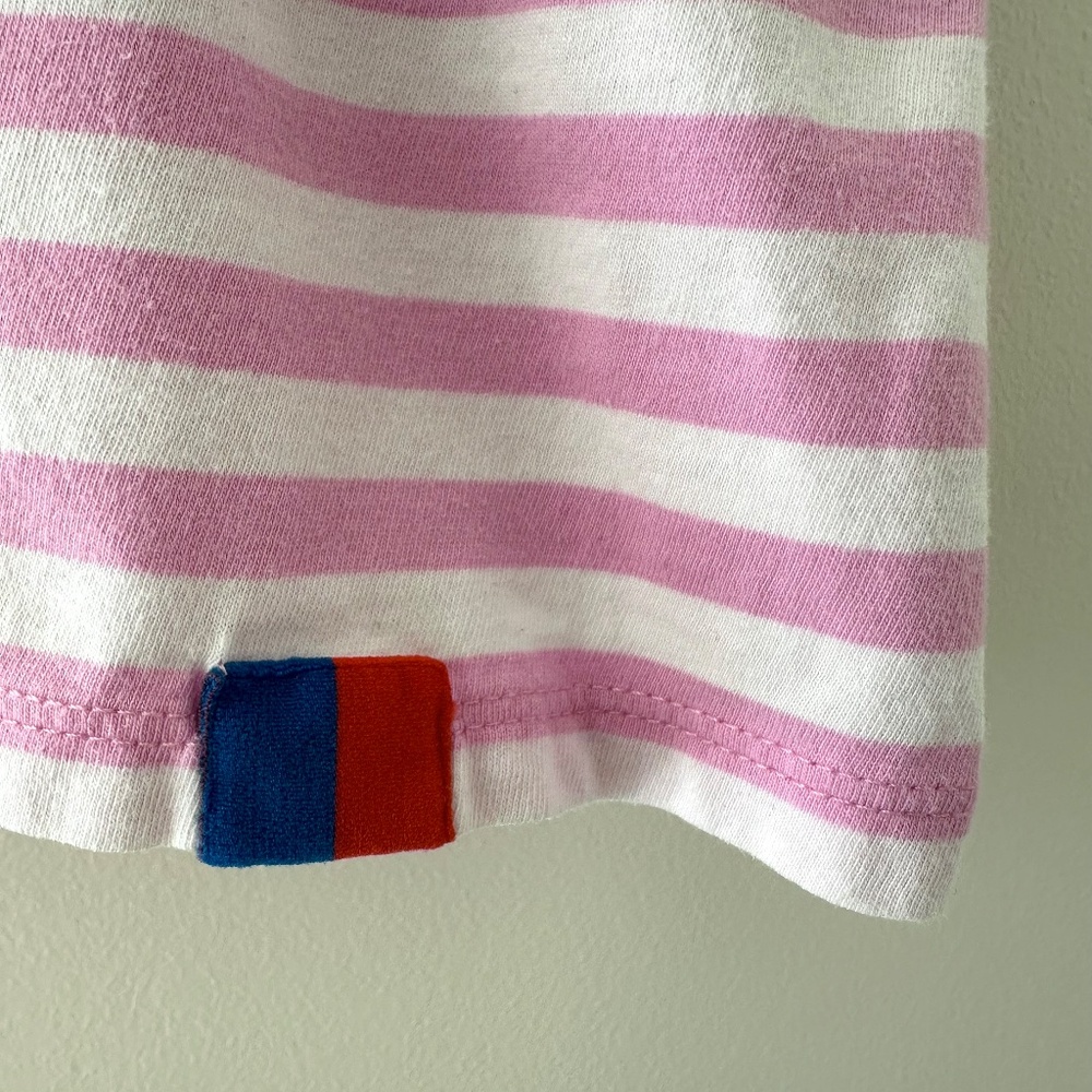 Kule The Modern Striped Tee - Pink/White - Small - Picture 3 of 10